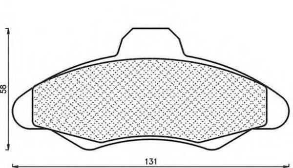 MAGNETI MARELLI 430216170286 Комплект гальмівних колодок, дискове гальмо