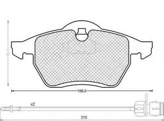 MAGNETI MARELLI 430216170311 Комплект гальмівних колодок, дискове гальмо