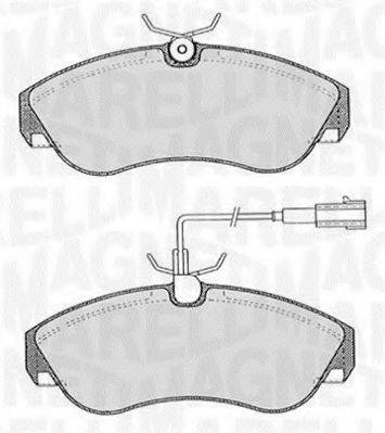 MAGNETI MARELLI 363916060185 Комплект гальмівних колодок, дискове гальмо