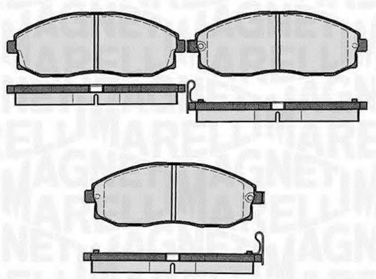 MAGNETI MARELLI 363916060279 Комплект гальмівних колодок, дискове гальмо