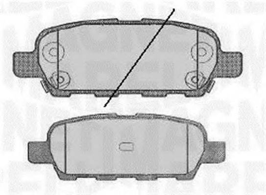 MAGNETI MARELLI 363916060350 Комплект гальмівних колодок, дискове гальмо