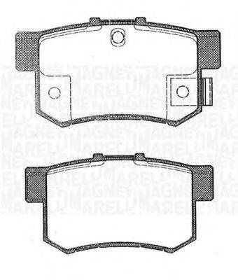 MAGNETI MARELLI 363916060462 Комплект гальмівних колодок, дискове гальмо