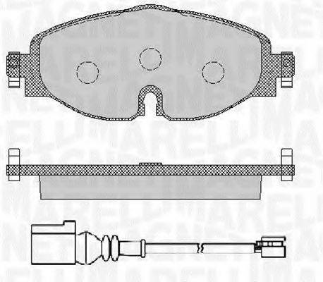 MAGNETI MARELLI 363916060715 Комплект гальмівних колодок, дискове гальмо