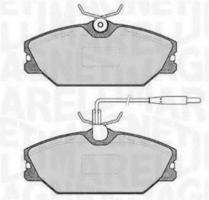 MAGNETI MARELLI 363916060817 Комплект гальмівних колодок, дискове гальмо