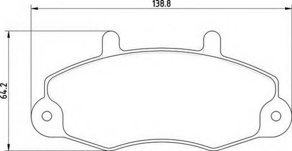 MAGNETI MARELLI 363700200389 Комплект гальмівних колодок, дискове гальмо