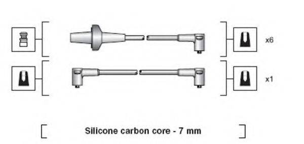 MAGNETI MARELLI 941318111055 Комплект дротів запалювання