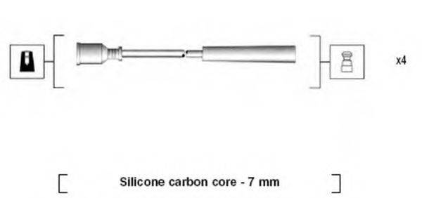 MAGNETI MARELLI 941295080880 Комплект дротів запалювання
