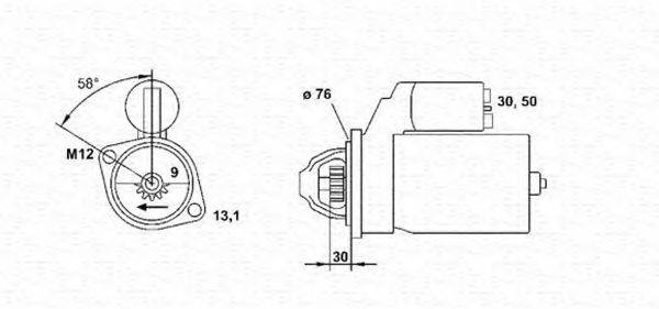 MAGNETI MARELLI 943223438010 Стартер