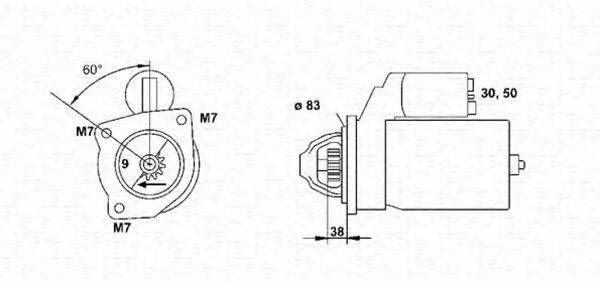 MAGNETI MARELLI 943251099010 Стартер