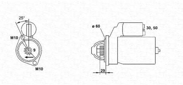 MAGNETI MARELLI 943253141010 Стартер