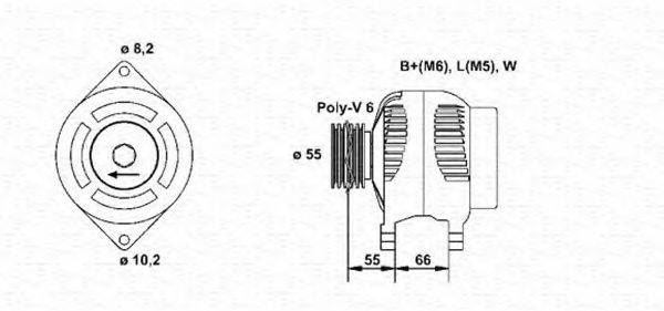 MAGNETI MARELLI 943354083010 Генератор