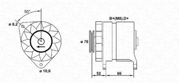 MAGNETI MARELLI 943355075010 Генератор