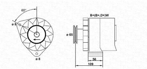 MAGNETI MARELLI 943356537010 Генератор