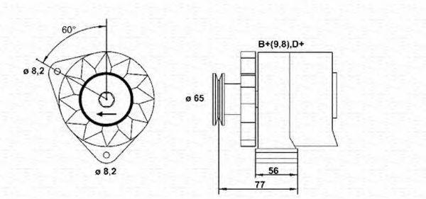 MAGNETI MARELLI 943356668010 Генератор