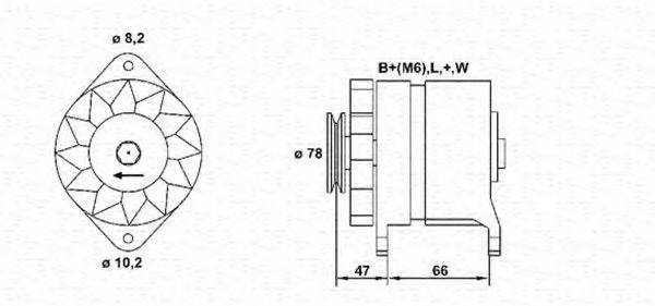 MAGNETI MARELLI 943356981010 Генератор