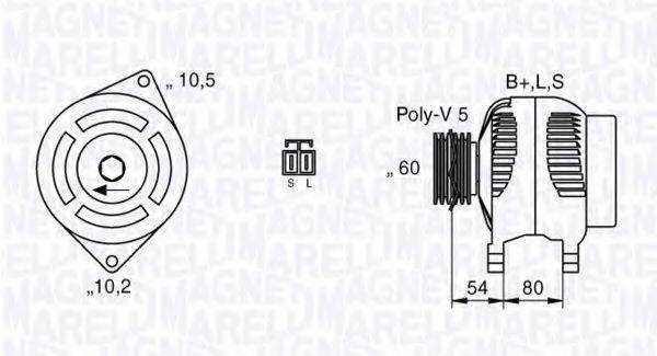 MAGNETI MARELLI 063532617010 Генератор