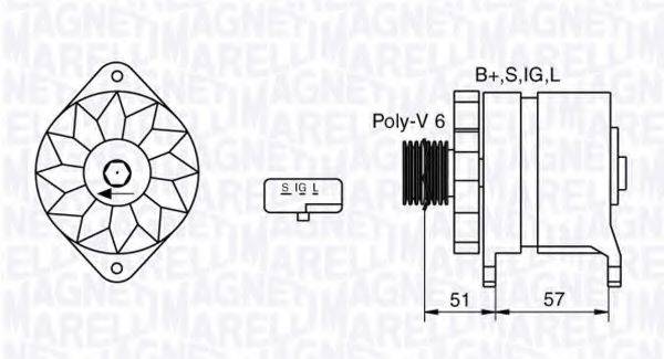 MAGNETI MARELLI 063532631010 Генератор