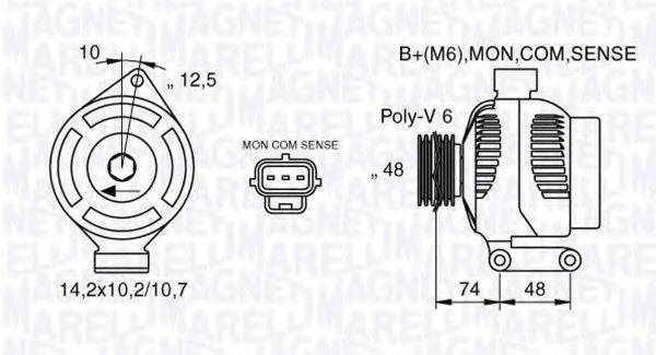 MAGNETI MARELLI 063377410010 Генератор