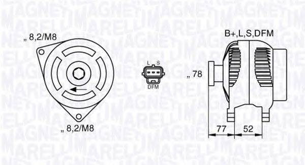 MAGNETI MARELLI 063377418010 Генератор