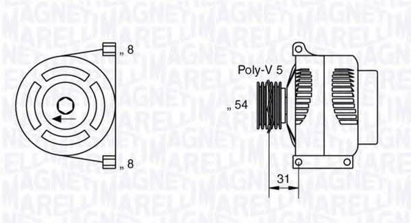 MAGNETI MARELLI 063377426010 Генератор