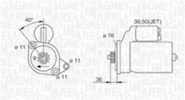 MAGNETI MARELLI 063720016010 Стартер