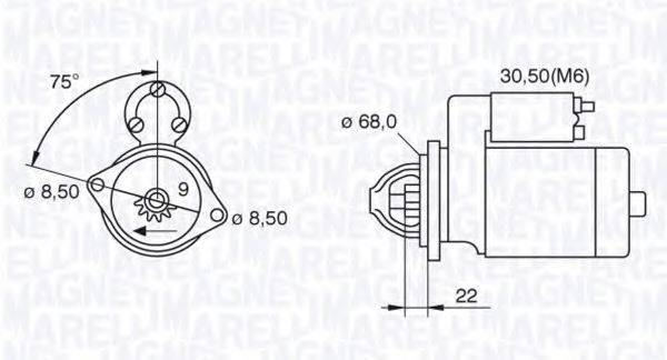 MAGNETI MARELLI 063521120350 Стартер