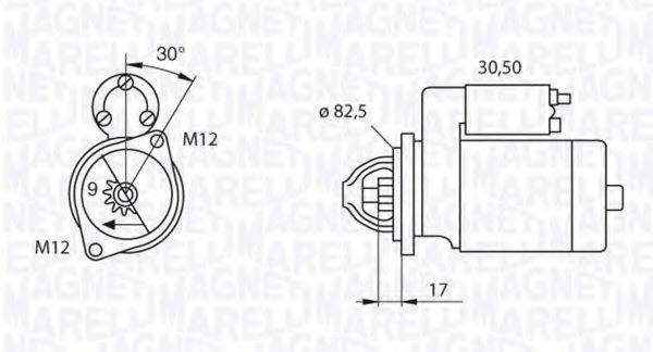 MAGNETI MARELLI 063521070730 Стартер