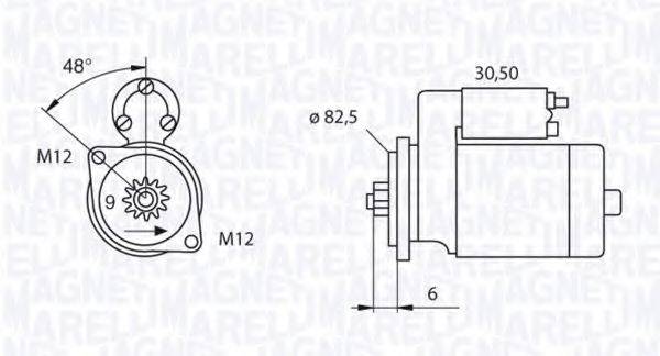 MAGNETI MARELLI 063521240200 Стартер