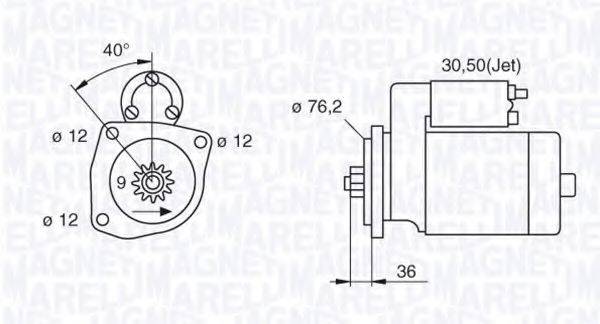 MAGNETI MARELLI 063521250350 Стартер