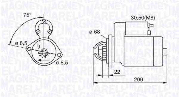 MAGNETI MARELLI 063521074920 Стартер