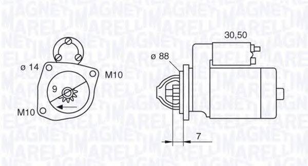 MAGNETI MARELLI 063522614010 Стартер