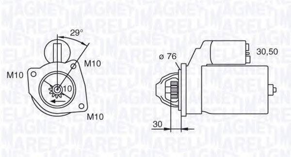 MAGNETI MARELLI 063720019010 Стартер