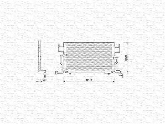 MAGNETI MARELLI 350203204000 Конденсатор, кондиціонер