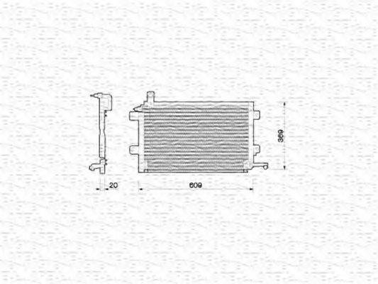 MAGNETI MARELLI 350203206000 Конденсатор, кондиціонер