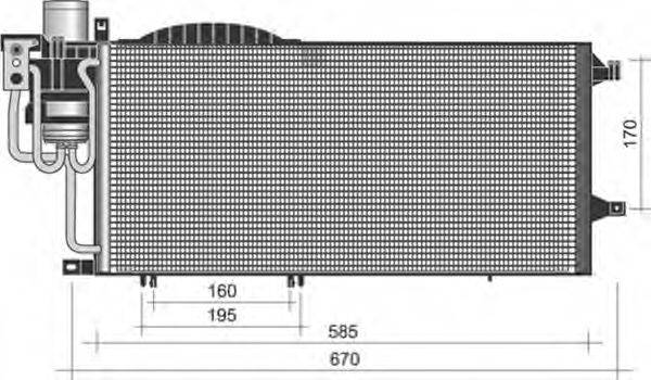 MAGNETI MARELLI 350203373000 Конденсатор, кондиціонер