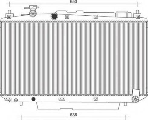 MAGNETI MARELLI 350213104100 Радіатор, охолодження двигуна