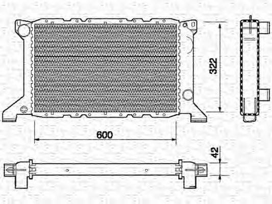 MAGNETI MARELLI 350213686000 Радіатор, охолодження двигуна