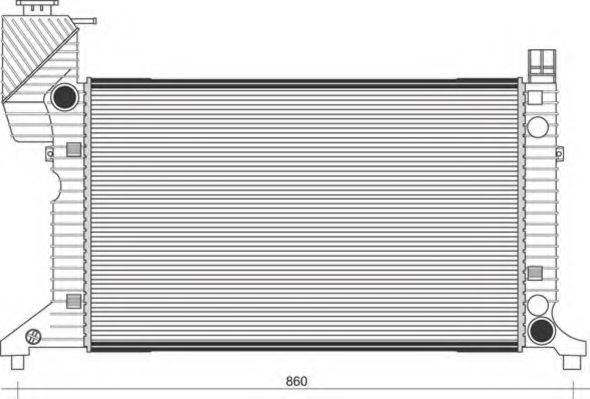 MAGNETI MARELLI 350213943000 Радіатор, охолодження двигуна