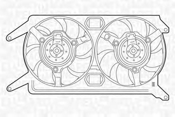 MAGNETI MARELLI 069422243010 Вентилятор, охолодження двигуна