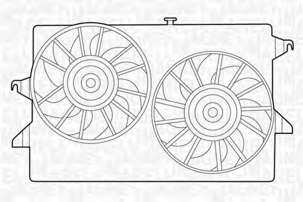 MAGNETI MARELLI 069422398010 Вентилятор, охолодження двигуна