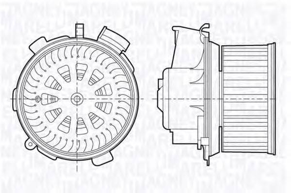 MAGNETI MARELLI 069412711010 Вентилятор салону