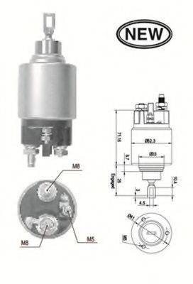 MAGNETI MARELLI 940113050554 Тягове реле, стартер