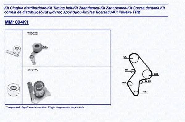 MAGNETI MARELLI 341310041101 Комплект ременя ГРМ