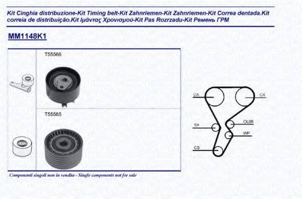 MAGNETI MARELLI 341311481101 Комплект ременя ГРМ